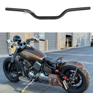 Motorcycle Tracker Drag Handlebar 7/8" Black For Yamaha V-Star XVS 650 1100 1300 - Foto 1 di 7