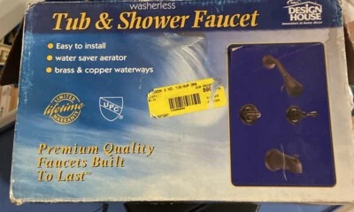 Grifo para bañera y ducha Design House de 2 manijas en bronce frotado con aceite 527267 Foto 1 de 4