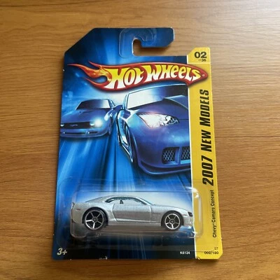 Chevy Camaro Concept 2007 Hot Wheels nuevos modelos #2 plateado (b) Foto 1 de 4