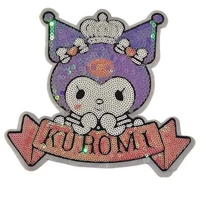 Kuromi Pailletten Banner Patch zum Aufnähen - Bild 1 von 2