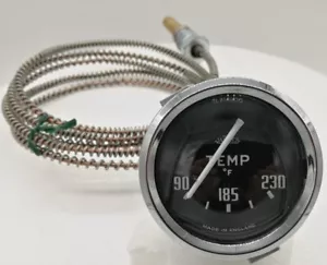 Triumph Tr2 Tr3 Tr3A Tr3B Jaeger Temp Gauge Capil. 1953/62 TL2561/00 Fahrenheit - Picture 1 of 5