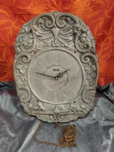 antique ODO pewter comtoise front clock - bell chime - Picture 1 of 8
