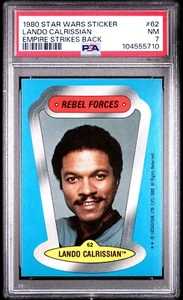 Pegatina Empire Strikes Back 1980 - #62 Lando Calrissian PSA 7 - Imagen 1 de 1