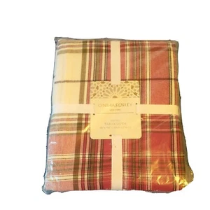 NEU Cynthia Rowley Schottenkaro Tischdecke 60 x 108 länglich Weihnachten Urlaub - Bild 1 von 8