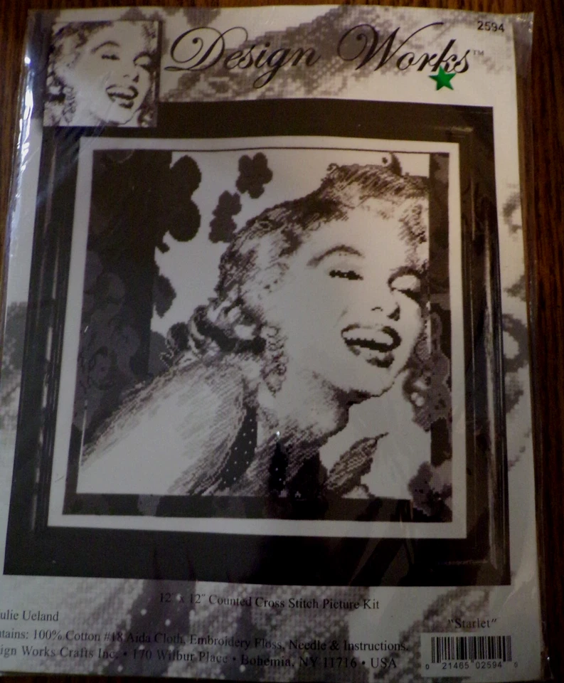 SU25 NUEVO DISEÑO FUNCIONA "STARLET" #2954 MARILYN MONROE PUNTO DE CRUZ CONTADO Foto 1 de 4