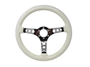 13.5" White Steering Wheel  6 Hole, EZGO Club Car Boat UTV Golf Cart RZR  - Picture 1 of 4