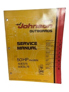 1975 Johnson Marine Outboards 50HP Model 50ES75, 50ESL75 Service Manual JM-7509 - Picture 1 of 4