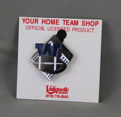 Winnipeg Blue Bombers Pin (VTG) - Diamonad Design Logo - Stamped Pin - Image 1 of 3