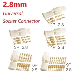 Douille de borne 2 broches 2,8 mm 6 broches 9 broches pour raccord faisceau de c - Afbeelding 1 van 15