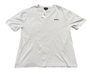 NEW APC Mens Joachim Oversized Purple Short Sleeve Logo Tee T-Shirt Sz Medium - Picture 1 of 4