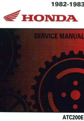 Manuale Di Riparazione Nuovo Per HONDA ATV ATC200E ATC 200 E 1982 1983 - Immagine 1 di 4