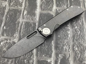 Twosun TS346 - Schwarz Klappmesser mit D2 Klinge TC4 Titangriff Taschenmesser - Bild 1 von 11