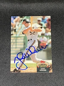 John Wehner Pirates Signed Auto 1992 Topps Stadium Club Card #831 ~ COA - Picture 1 of 3