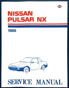 1985 NISSAN PULSAR NX FACTORY SERVICE MANUAL - Foto 1 di 12