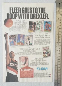 NBA Fleer RARE Print - Picture 1 of 2