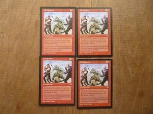 MTG x 4 No Quarter Rare Tempest Magic The Gathering playset card - Picture 1 of 1