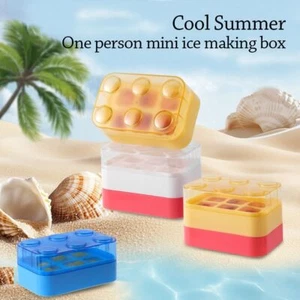 Press Type Ice Cube Straw Cups Water Injection Ice Cube Tray Travel - Bild 1 von 13