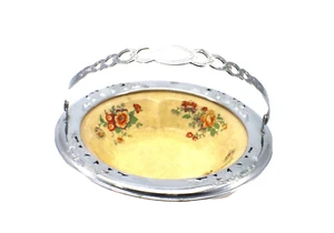 Sebring Pottery Golden Maize Farberware BOWL ALUMINUM RIM & HANDLE Vintage USA - Picture 1 of 9