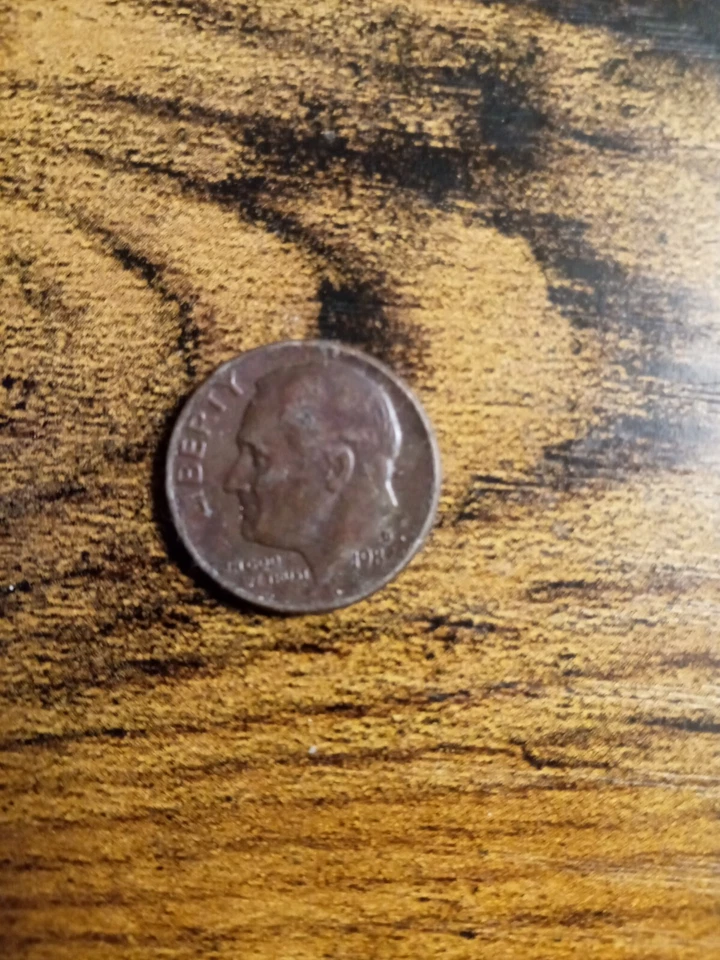 Moneda de diez centavos Roosevelt 1980 ultra rara Denver como nueva doble cara sin error de revestimiento  Foto 1 de 2