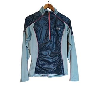 North Face Pullover Womens Small FlashDry Lightweight Running Reflective Zip - Picture 1 of 12