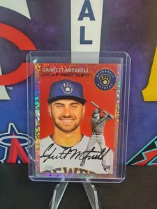 2023 Topps Chrome Platinum Garrett Mitchell Rookie Rose Gold Refractor /75 RC SP - Picture 1 of 2