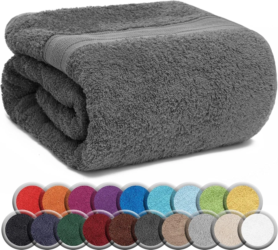 THREEFOLD STORE Luxury Big Jumbo Bath Sheets 100% Egyptian Cotton Soft Large Bath Towels Sets