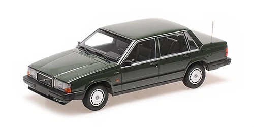 Minichamps 155171702 1/18 VOLVO 740 GL 1986 VERDE SCURO Modello Auto Diecast