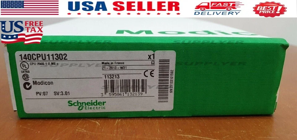 In Box  140CPU11302 140-CPU-11302 PLC Controller CPU Module US Free TAX - Image 1 of 4
