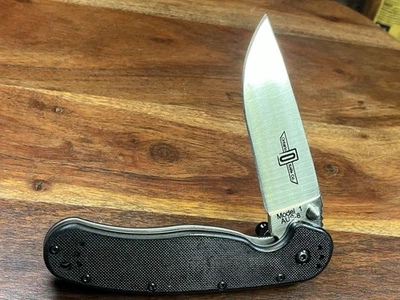 Ontario Knife Company OKC Rat Model 1 AUS 8 Taiwan Black Scales - Image 1 of 4