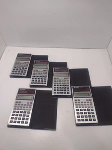 5 Vintage Scientific Calculator with case SHARP EL-515S Solar Cell tested Works - Picture 1 of 6