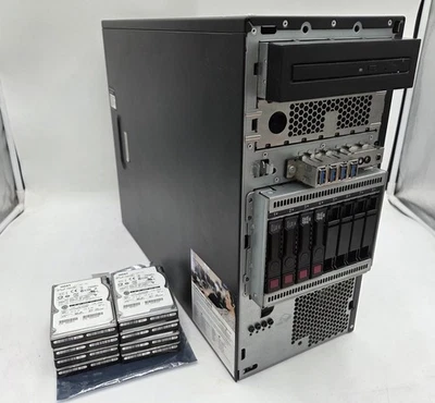 HP ProLiant ML30 Gen 9  E3-1230 @3.5GHz 24GB RAM 8x 900GB SAS Drives - READ DESC - Image 1 of 4