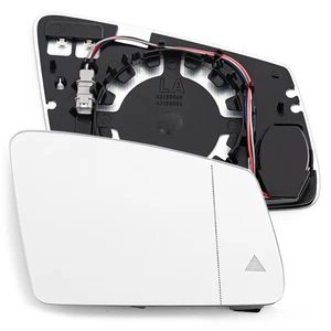 Heated Mirror Glass W/ Blind Spot PAIR Fits Mercedes Benz W212 W204 W221 X156 - Picture 1 of 11