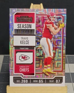 Biglietto Stagione 2023 Contenders #52 Travis Kelce HOBBY MOJO Chiefs Football Card - Foto 1 di 2