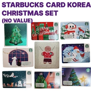 Starbucks Card Lot of 9 – Korea Holiday 2020~2022 No Value RARE Christmas Set - Bild 1 von 19