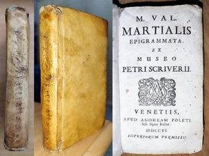 Marco Valerio Marziale EPIGRAMMATA Museo Petrus Scriverius. Poletti Venezia 1706 - Picture 1 of 19