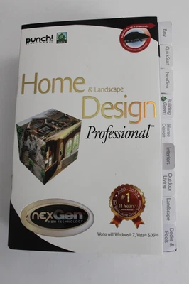 Home And Landscape Design Professional w/ NexGen Technology - Punch Software NEW - Image 1 of 4