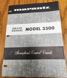 Marantz 3300 Control Console Service Manual - Original - Picture 1 of 2