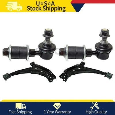 4PC Mevotech Front Lower Control Arm For 1993 1994 1995 1996 Mercury Villager - Image 1 of 4