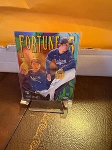 2025 TOPPS CHROME BASEBALL ROKI SASAKI FORTUNE 15 REFRACTOR ROOKIE RC DODGERS - Picture 1 of 2