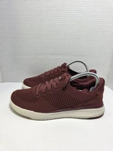 Kizik Lima Merlot Red Shoes Mesh Handsfree Sneakers Womens 8.5 Mens 7 - Picture 1 of 8