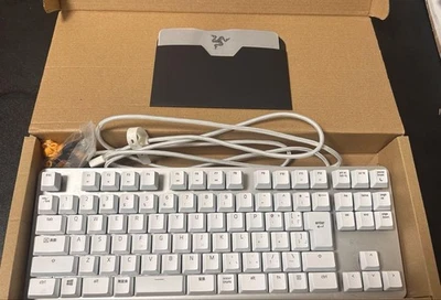 Razer BlackWidow Lite JP Mercury White Gaming Keyboard Used - Image 1 of 4