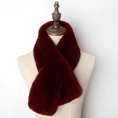 100%real rex rabbit fur scarf/ fur collar wraps women/girls neckerchief 11colors - Image 1 of 4