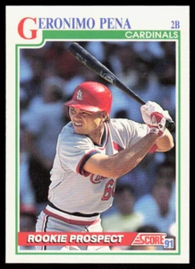 1991 Score 717 Geronimo Pena St. Louis Cardinals - Picture 1 of 2