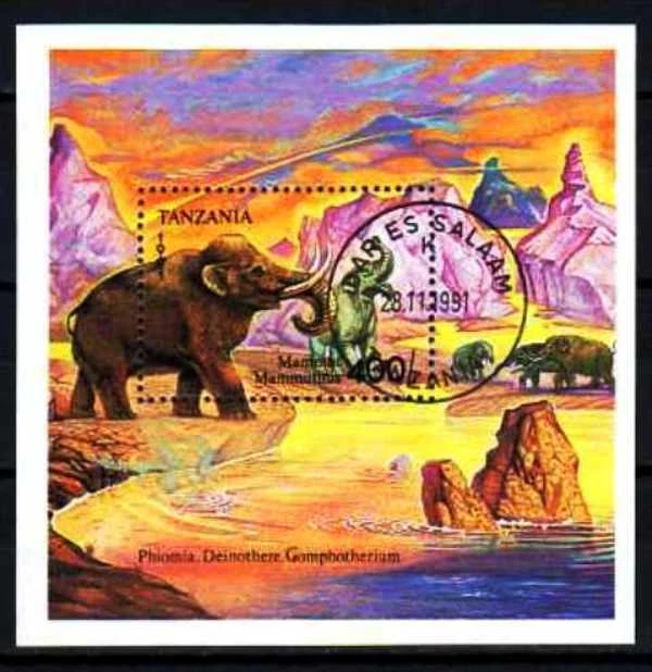 史前动物 坦桑尼亚 1991 (10) 块码 Yvert 号 141 取消二手 — 第 1/1 张图片