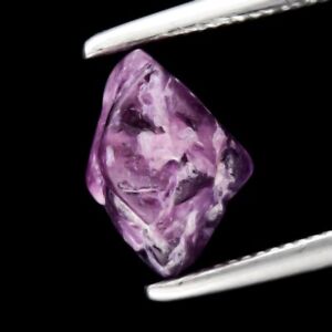 1.90ct 7.8x5.5mm Rough Pinkish Purple Sapphire Unheated Madagascar