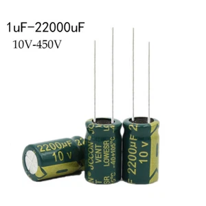 10V - 450V High Frequency LOW ESR Radial Electrolytic Capacitor 1uF - 22000uF - Picture 1 of 13