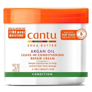 Cantu Argan Oil Leave in Conditioning Repair Cream 16 Ounce - Picture 1 of 1