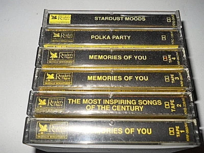6Cassettes Box-Memories Of You,Polka Party,Stardust Moods(TheReader'sDigest1991) - Image 1 of 4