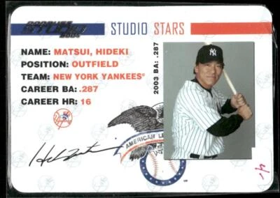 2004 Donruss Studio #SS-19 Hideki Matsui Stars - Image 1 of 2