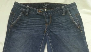 Women's Ann Taylor Loft Cropped Capri Jeans Size 28 / 6 - Picture 1 of 7